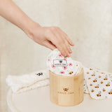 Reusable Make up Remover Pads Bamboo Jar Set